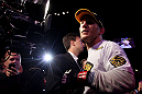 ATLANTIC CITY, NJ - JUNE 22:  Gray Maynard (L) prepares to enter the octagon before the main event lightweight bout against Clay Guida (not pictured) during UFC on FX 4 at Revel Casino on June 22, 2012 in Atlantic City, New Jersey.  (Photo by Nick Laham/Zuffa LLC/Zuffa LLC)