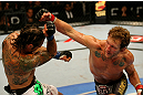 ATLANTIC CITY, NJ - JUNE 22:  Gray Maynard (R) throws a punch against Clay Guida (L) in the main event lightweight bout during UFC on FX 4 at Revel Casino on June 22, 2012 in Atlantic City, New Jersey.  (Photo by Nick Laham/Zuffa LLC/Zuffa LLC)