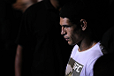 BELO HORIZONTE, BRAZIL - JUNE 23:   Cezar "Mutante" Ferreira enters the arena before his UFC 147 middleweight bout against Sergio "Serginho" Moraes at Estadio Jornalista Felipe Drummond on June 23, 2012 in Belo Horizonte, Brazil.  (Photo by Josh Hedges/Zuffa LLC/Zuffa LLC via Getty Images)