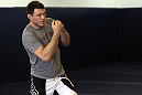 LAS VEGAS, NV - JUNE 26:   Forrest Griffin holds an open workout session for media ahead of his UFC 148 fight against Tito Ortiz at the Robert Drysdale Jiu Jitsu Gym on June 26, 2012 in Las Vegas, Nevada.  (Photo by Josh Hedges/Zuffa LLC/Zuffa LLC via Getty Images)