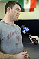 LAS VEGAS, NV - JUNE 26:   Forrest Griffin holds an open workout session for media ahead of his UFC 148 fight against Tito Ortiz at the Robert Drysdale Jiu Jitsu Gym on June 26, 2012 in Las Vegas, Nevada.  (Photo by Josh Hedges/Zuffa LLC/Zuffa LLC via Getty Images)