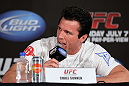 LAS VEGAS, NV - JULY 3:   Chael Sonnen attends the UFC 148 press conference at Lagasse's Stadium inside The Palazzo on July 3, 2012 in Las Vegas, Nevada.  (Photo by Josh Hedges/Zuffa LLC/Zuffa LLC via Getty Images)