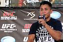 LAS VEGAS, NV - JULY 5:   Cung Le attends a pre-fight news conference before the UFC 148 Open Workouts inside XS nightclub at the Encore on July 5, 2012 in Las Vegas, Nevada.  (Photo by Josh Hedges/Zuffa LLC/Zuffa LLC via Getty Images)