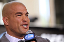 LAS VEGAS, NV - JULY 5:   Tito Ortiz attends a pre-fight news conference before the UFC 148 Open Workouts inside XS nightclub at the Encore on July 5, 2012 in Las Vegas, Nevada.  (Photo by Josh Hedges/Zuffa LLC/Zuffa LLC via Getty Images)