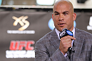 LAS VEGAS, NV - JULY 5:   Tito Ortiz attends a pre-fight news conference before the UFC 148 Open Workouts inside XS nightclub at the Encore on July 5, 2012 in Las Vegas, Nevada.  (Photo by Josh Hedges/Zuffa LLC/Zuffa LLC via Getty Images)