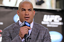 LAS VEGAS, NV - JULY 5:   Tito Ortiz attends a pre-fight news conference before the UFC 148 Open Workouts inside XS nightclub at the Encore on July 5, 2012 in Las Vegas, Nevada.  (Photo by Josh Hedges/Zuffa LLC/Zuffa LLC via Getty Images)