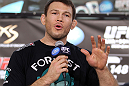 LAS VEGAS, NV - JULY 5:   Forrest Griffin attends a pre-fight news conference before the UFC 148 Open Workouts inside XS nightclub at the Encore on July 5, 2012 in Las Vegas, Nevada.  (Photo by Josh Hedges/Zuffa LLC/Zuffa LLC via Getty Images)