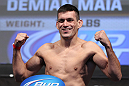 LAS VEGAS, NV - JULY 6:   Demian Maia makes weight during the UFC 148 Weigh In at the Mandalay Bay Events Center on July 6, 2012 in Las Vegas, Nevada.  (Photo by Josh Hedges/Zuffa LLC/Zuffa LLC via Getty Images)