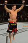 LAS VEGAS, NV - JULY 7:   Demian Maia reacts to his victory over Dong Hyun Kim during UFC 148 inside MGM Grand Garden Arena on July 7, 2012 in Las Vegas, Nevada.  (Photo by Donald Miralle/Zuffa LLC/Zuffa LLC via Getty Images)  *** Local Caption *** Dong Hyun Kim