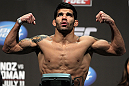 SAN JOSE, CA - JULY 10:   Raphael Assuncao makes weight during the UFC on Fuel TV weigh in at HP Pavilion on July 10, 2012 in San Jose, California.  (Photo by Josh Hedges/Zuffa LLC/Zuffa LLC via Getty Images)