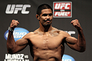 SAN JOSE, CA - JULY 10:   Mark Munoz makes weight during the UFC on Fuel TV weigh in at HP Pavilion on July 10, 2012 in San Jose, California.  (Photo by Josh Hedges/Zuffa LLC/Zuffa LLC via Getty Images)