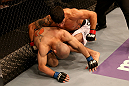 SAN JOSE, CA - JULY 11:   (R-L) Raphael Assuncao punches Issei Tamura during their bantamweight bout at HP Pavilion on July 11, 2012 in San Jose, California.  (Photo by Ezra Shaw/Zuffa LLC/Zuffa LLC via Getty Images)  *** Local Caption *** Issei Tamura; Raphael Assuncao