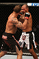 SAN JOSE, CA - JULY 11:   (L-R) James Te Huna punches Joey Beltran during their light heavyweight bout at HP Pavilion on July 11, 2012 in San Jose, California.  (Photo by Ezra Shaw/Zuffa LLC/Zuffa LLC via Getty Images)  *** Local Caption *** James Te Huna; Joey Beltran