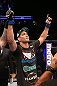 SAN JOSE, CA - JULY 11:   Chris Weidman (grey shorts) reacts to his knockout victory over Mark Munoz during their middleweight bout at HP Pavilion on July 11, 2012 in San Jose, California.  (Photo by Ezra Shaw/Zuffa LLC/Zuffa LLC via Getty Images)  *** Local Caption *** Mark Munoz; Chris Weidman