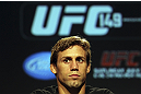 CALGARY, CANADA - JULY 19: Urijah Faber attends the UFC 149 press conference at the Flames Central Sports Club on July 19, 2012 in Calgary, Alberta, Canada. (Photo by Jeff Bottari/Zuffa LLC/Zuffa LLC via Getty Images)
