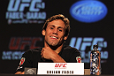CALGARY, CANADA - JULY 19: Urijah Faber attends the UFC 149 press conference at the Flames Central Sports Club on July 19, 2012 in Calgary, Alberta, Canada. (Photo by Jeff Bottari/Zuffa LLC/Zuffa LLC via Getty Images)