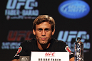 CALGARY, CANADA - JULY 19: Urijah Faber attends the UFC 149 press conference at the Flames Central Sports Club on July 19, 2012 in Calgary, Alberta, Canada. (Photo by Jeff Bottari/Zuffa LLC/Zuffa LLC via Getty Images)