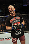 CALGARY, CANADA - JULY 21:  Ryan Jimmo celebrates after defeating Anthony Perosh by knockout in six seconds during round one of their light heavyweight bout at UFC 149 inside the Scotiabank Saddledome on July 21, 2012 in Calgary, Alberta, Canada.  (Photo by Nick Laham/Zuffa LLC/Zuffa LLC via Getty Images)
