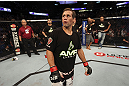 CALGARY, CANADA - JULY 21:  Urijah Faber looks to the crowd after being defeated by Renan Barao during their UFC interim bantamweight championship bout at UFC 149 inside the Scotiabank Saddledome on July 21, 2012 in Calgary, Alberta, Canada.  (Photo by Nick Laham/Zuffa LLC/Zuffa LLC via Getty Images)