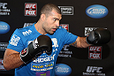 LOS ANGELES - AUGUST 01:  Mauricio "Shogun" Rua works out for the media during the UFC on FOX open workouts at the J.W. Marriott on August 1, 2012 in Los Angeles, California. (Photo by Josh Hedges/Zuffa LLC/Zuffa LLC via Getty Images)