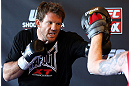 LOS ANGELES - AUGUST 01:  Ryan Bader works out for the media during the UFC on FOX open workouts at the J.W. Marriott on August 1, 2012 in Los Angeles, California. (Photo by Josh Hedges/Zuffa LLC/Zuffa LLC via Getty Images)