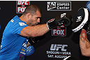 LOS ANGELES - AUGUST 01:  Mauricio "Shogun" Rua works out for the media during the UFC on FOX open workouts at the J.W. Marriott on August 1, 2012 in Los Angeles, California. (Photo by Josh Hedges/Zuffa LLC/Zuffa LLC via Getty Images)