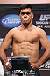 LOS ANGELES - AUGUST 03: Lyoto Machida makes weight during the UFC on FOX weigh in at Staples Center on August 3, 2012 in Los Angeles, California. (Photo by Josh Hedges/Zuffa LLC/Zuffa LLC via Getty Images)