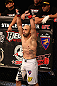 LOS ANGELES, CA - AUGUST 04:  Manny Gamburyan is introduced before taking on Michihiro Omigawa during the UFC on FOX event at Staples Center on August 4, 2012 in Los Angeles, California.  Gamburyan defeated Omigawa by unanimous decision.  (Photo by Josh Hedges/Zuffa LLC via Getty Images)