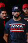 LOS ANGELES, CA - AUGUST 04:  Oli Thompson enters the arena before taking on Phil De Fries (not pictured) in their heavyweight bout during the UFC on FOX at Staples Center on August 4, 2012 in Los Angeles, California.  (Photo by Josh Hedges/Zuffa LLC via Getty Images)