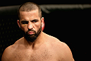 LOS ANGELES, CA - AUGUST 04:  Oli Thompson prepares to take on Phil De Fries (not pictured) in their heavyweight bout during the UFC on FOX at Staples Center on August 4, 2012 in Los Angeles, California.  (Photo by Josh Hedges/Zuffa LLC via Getty Images)