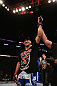 LOS ANGELES, CA - AUGUST 04:  Phil De Fries celebrates his win over Oli Thompson by way of tap out during the UFC on FOX at Staples Center on August 4, 2012 in Los Angeles, California.  (Photo by Josh Hedges/Zuffa LLC via Getty Images)