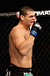 LOS ANGELES, CA - AUGUST 04:  Wagner Prado reacts to an eye poke by Phil Davis during the UFC on FOX at Staples Center on August 4, 2012 in Los Angeles, California. The bout was ruled no decision due to an unintentional eye poke.  (Photo by Josh Hedges/Zuffa LLC via Getty Images)
