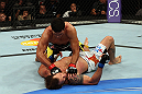 LOS ANGELES, CA - AUGUST 04:  Lyoto Machida punches Ryan Bader after knocking him out in the second round during the UFC on FOX at Staples Center on August 4, 2012 in Los Angeles, California.  (Photo by Josh Hedges/Zuffa LLC via Getty Images)