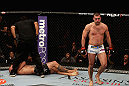 LOS ANGELES, CA - AUGUST 04:  Maurico 'Shogun' Rua walks away after knocking out Brandon Vera in the fourth round during the UFC on FOX at Staples Center on August 4, 2012 in Los Angeles, California.  (Photo by Josh Hedges/Zuffa LLC/Zuffa LLC via Getty Images)