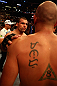 LOS ANGELES, CA - AUGUST 04:  Shogun Rua (L) is congratulated by Brandon Vera (R) after their light heavyweight bout during the UFC on FOX at Staples Center on August 4, 2012 in Los Angeles, California. Rua defeated Vera by way of TKO in the fourth round.  (Photo by Josh Hedges/Zuffa LLC/Zuffa LLC via Getty Images)
