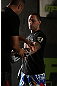 DENVER, CO - AUGUST 08:  Frankie Edgar works out for the media during the UFC 150 open workouts at the Muscle Pharm Sports Science Center on August 8, 2012 in Denver, Colorado. (Photo by Josh Hedges/Zuffa LLC/Zuffa LLC via Getty Images)