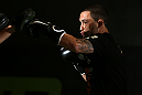 DENVER, CO - AUGUST 08:  Frankie Edgar works out for the media during the UFC 150 open workouts at the Muscle Pharm Sports Science Center on August 8, 2012 in Denver, Colorado. (Photo by Josh Hedges/Zuffa LLC/Zuffa LLC via Getty Images)
