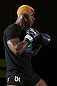 DENVER, CO - AUGUST 08:  Melvin Guillard works out for the media during the UFC 150 open workouts at the Muscle Pharm Sports Science Center on August 8, 2012 in Denver, Colorado. (Photo by Josh Hedges/Zuffa LLC/Zuffa LLC via Getty Images)