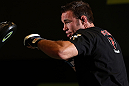 DENVER, CO - AUGUST 08:  Jake Shields works out for the media during the UFC 150 open workouts at the Muscle Pharm Sports Science Center on August 8, 2012 in Denver, Colorado. (Photo by Josh Hedges/Zuffa LLC/Zuffa LLC via Getty Images)