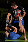 DENVER, CO - AUGUST 08:  Jake Shields works out for the media during the UFC 150 open workouts at the Muscle Pharm Sports Science Center on August 8, 2012 in Denver, Colorado. (Photo by Josh Hedges/Zuffa LLC/Zuffa LLC via Getty Images)