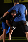 DENVER, CO - AUGUST 08:  Jake Shields works out for the media during the UFC 150 open workouts at the Muscle Pharm Sports Science Center on August 8, 2012 in Denver, Colorado. (Photo by Josh Hedges/Zuffa LLC/Zuffa LLC via Getty Images)
