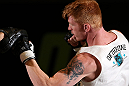 DENVER, CO - AUGUST 08:  Ed Herman works out for the media during the UFC 150 open workouts at the Muscle Pharm Sports Science Center on August 8, 2012 in Denver, Colorado. (Photo by Josh Hedges/Zuffa LLC/Zuffa LLC via Getty Images)