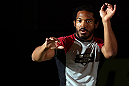 DENVER, CO - AUGUST 08:  Benson Henderson works out for the media during the UFC 150 open workouts at the Muscle Pharm Sports Science Center on August 8, 2012 in Denver, Colorado. (Photo by Josh Hedges/Zuffa LLC/Zuffa LLC via Getty Images)