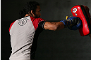 DENVER, CO - AUGUST 08:  Benson Henderson works out for the media during the UFC 150 open workouts at the Muscle Pharm Sports Science Center on August 8, 2012 in Denver, Colorado. (Photo by Josh Hedges/Zuffa LLC/Zuffa LLC via Getty Images)