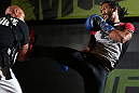 DENVER, CO - AUGUST 08:  Benson Henderson works out for the media during the UFC 150 open workouts at the Muscle Pharm Sports Science Center on August 8, 2012 in Denver, Colorado. (Photo by Josh Hedges/Zuffa LLC/Zuffa LLC via Getty Images)