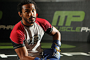 DENVER, CO - AUGUST 08:  Benson Henderson works out for the media during the UFC 150 open workouts at the Muscle Pharm Sports Science Center on August 8, 2012 in Denver, Colorado. (Photo by Josh Hedges/Zuffa LLC/Zuffa LLC via Getty Images)