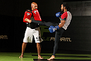 DENVER, CO - AUGUST 08:  Benson Henderson works out for the media during the UFC 150 open workouts at the Muscle Pharm Sports Science Center on August 8, 2012 in Denver, Colorado. (Photo by Josh Hedges/Zuffa LLC/Zuffa LLC via Getty Images)