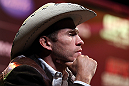 DENVER, CO - AUGUST 09:  Donald "Cowboy" Cerrone interacts with media and fans during the UFC 150 press conference at the Fillmore Auditorium on August 9, 2012 in Denver, Colorado. (Photo by Josh Hedges/Zuffa LLC/Zuffa LLC via Getty Images)