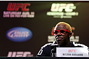 DENVER, CO - AUGUST 09:  Melvin Guillard interacts with media and fans during the UFC 150 press conference at the Fillmore Auditorium on August 9, 2012 in Denver, Colorado. (Photo by Josh Hedges/Zuffa LLC/Zuffa LLC via Getty Images)