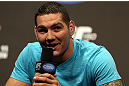 DENVER, CO - AUGUST 10:  Chris Weidman interacts with fans during a Q&A session before the UFC 150 weigh in at Pepsi Center on August 10, 2012 in Denver, Colorado. (Photo by Josh Hedges/Zuffa LLC/Zuffa LLC via Getty Images)